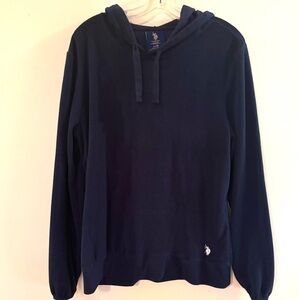 U.S. Polo Assn. Navy sleepwear/loungewear Hoodie with Logo, Sz L